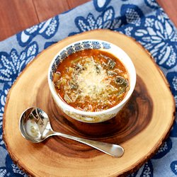 Vegetable Minestrone with Pesto
