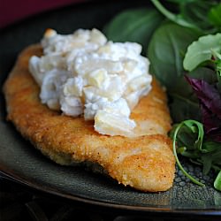 Apple and Goat Cheese Chicken