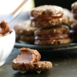Dark Chocolate Sandwich Cookes