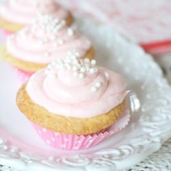 Pink Frosted Cupcakes