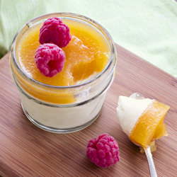 Peach Melba Panna Cotta