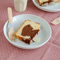 Marbled Sour Cream Pound Cake