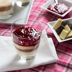 White & Dark Chocolate Dessert
