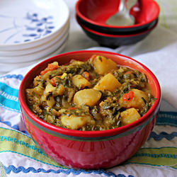 Potato With Fenugreek /Spinach