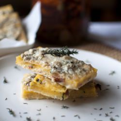 Cripsy Polenta with Herbs and Zola