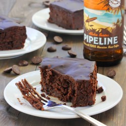 Rich Glazed Brownies with Porter