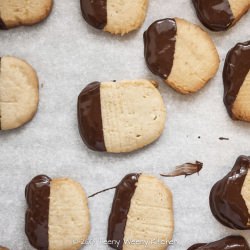 Chocolate-Dipped Macadamia Cookies