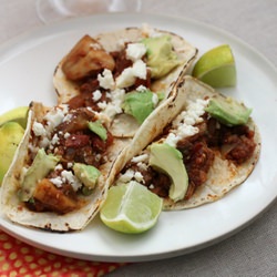 Smoky Pork Tinga Tacos