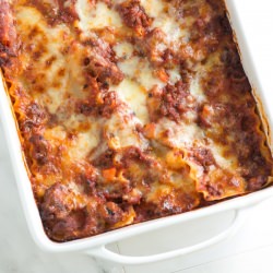 Cheesy Sausage And Beef Lasagna