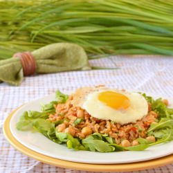 Gallo Pinto with Chickpeas