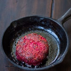 Quinoa Beet Chickpea Burgers