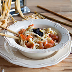 Noodles with Salmon