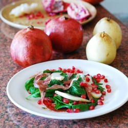 Spinach with Pears & Prosciutto