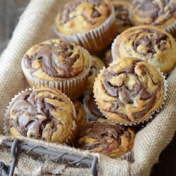 Nutella Banana Swirl Muffins