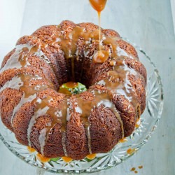 Banana Caramel Bundt Cake