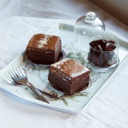 Chocolate Mousse Brownie Cake