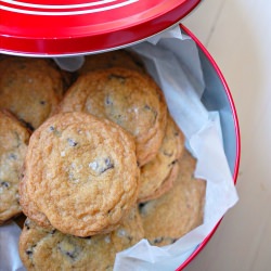 Salted Chocolate Chip Cookies