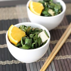 Sweet Orange-Sesame Bok Choy