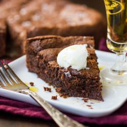 Chocolate Almond Olive Oil Cake