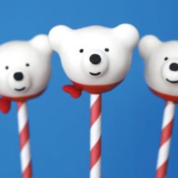 Polar Bear Cake Pops