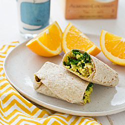 Kale & Tofu Scramble Wraps