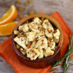 Cauliflower Raisins Nuts and Orange