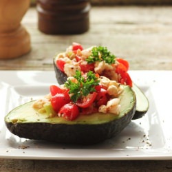 Avocado Tomato Boats