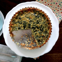 Spinach & Mostly Egg White Quiche