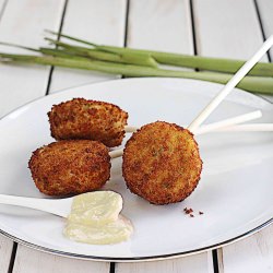 Crab Cake Lollipops with Lemongrass