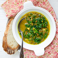 Mung Bean and Kale Soup