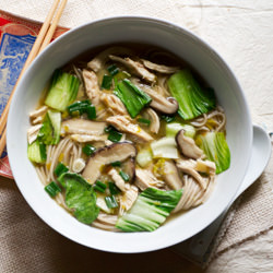 Miso Chicken Soba Noodle Soup