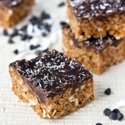 PB Crispy Rice Treats (vegan, gf)