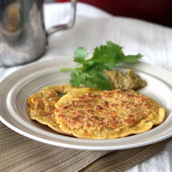 Oats and Rice Flour Savoury Pancake