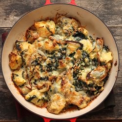 Roasted Shallot Gratin