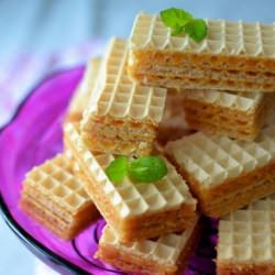 Homemade Waffles with Butterscotch