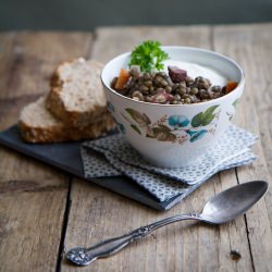 Lentil Stew with Bacon