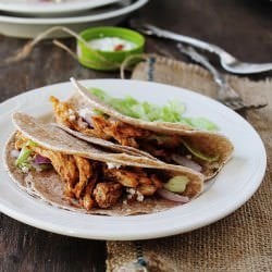 Shredded Buffalo Chicken Tacos