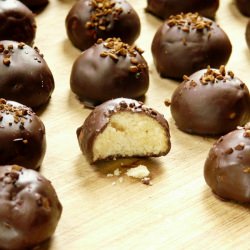 Coffee Chocolate Ball Cookies