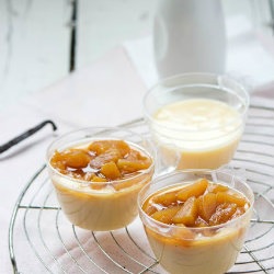 Natillas with Caramelized Pineapple