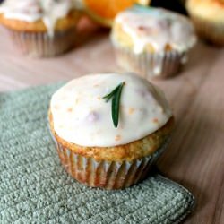 Orange, Rosemary, & Walnut Muffins