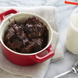 Chocolate and Coconut Bread Pudding