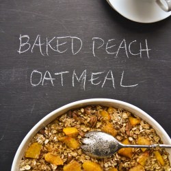 Baked Peach Oatmeal