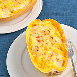Skinny Spaghetti Squash Alfredo