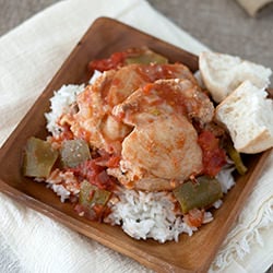 Simple Chicken Cacciatore