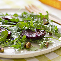 Roasted Beets w/ Edamame & Arugula