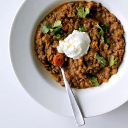 Curried Sweet Potato & Lentil Stew