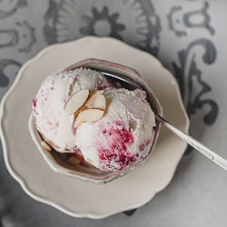 Cranberry Almond Swirl Ice Cream