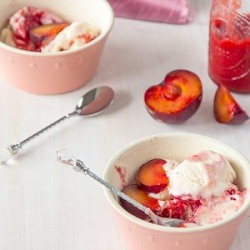 Plum & Earl Grey Ice Cream