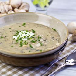 Cream of Mushroom & Wild Rice Soup