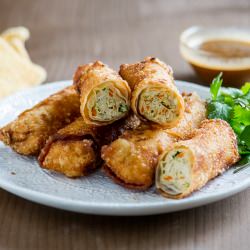 Chicken Vegetable Spring Rolls